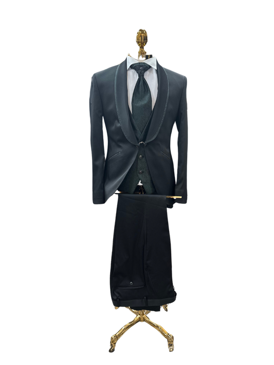 Black Shawl Lapel Dinner Suit