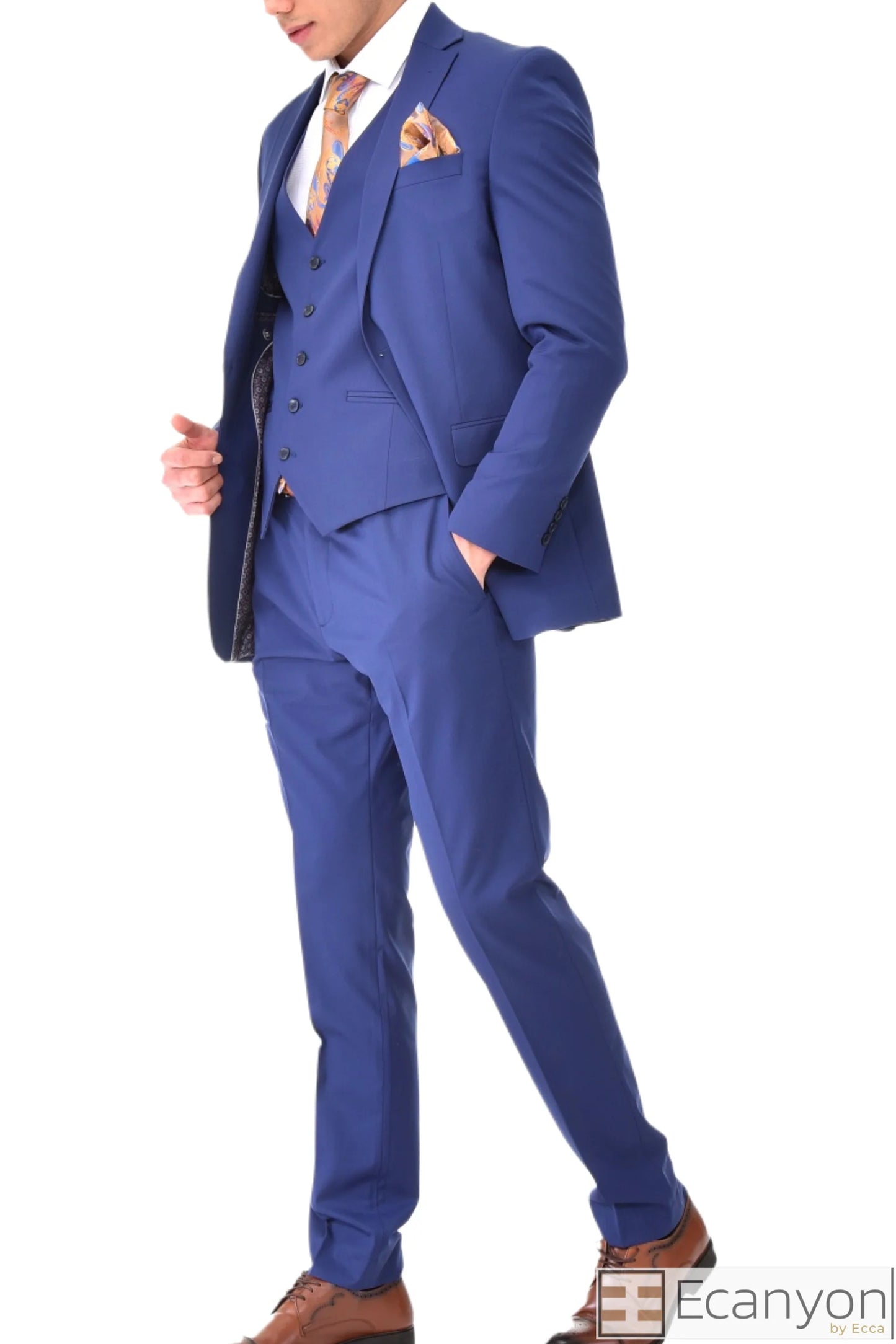 Royal Blue Three Piece Suit