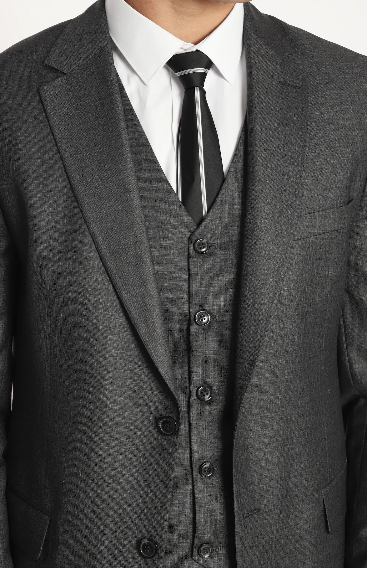 Charcoal Grey Three Piece Suit