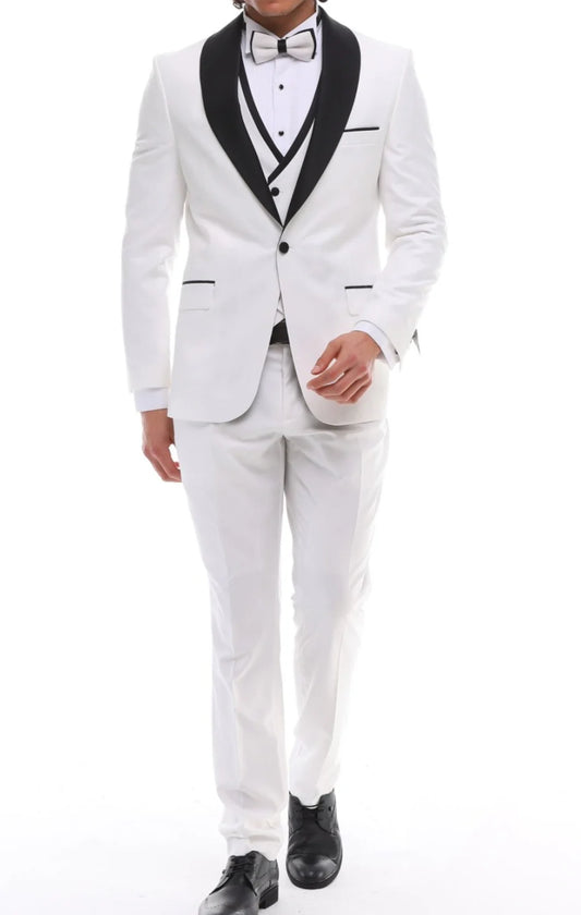 White Satin Tuxedo