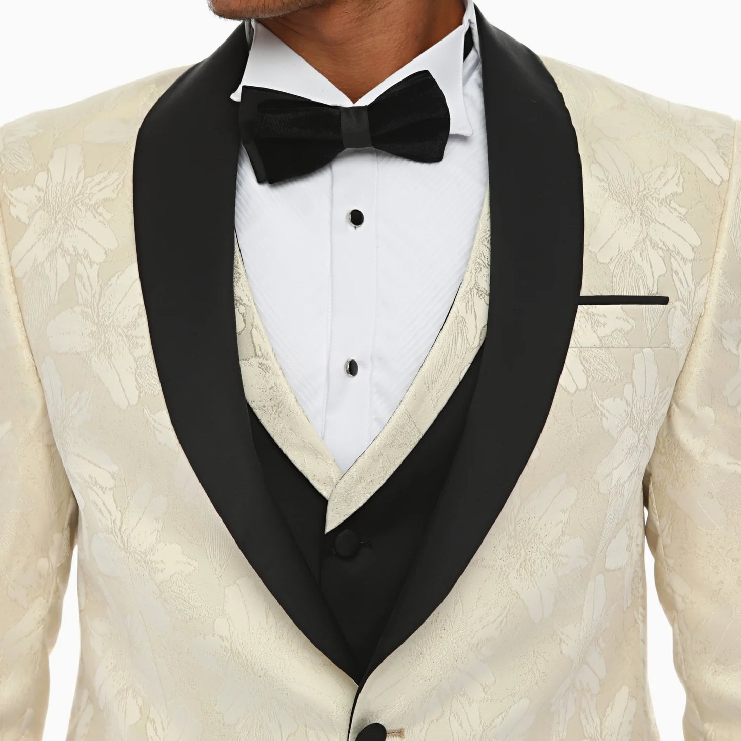 Tuxedo Iridescent Cream - Gold based Brocade